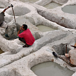 Curtiduría de pieles. Marruecos